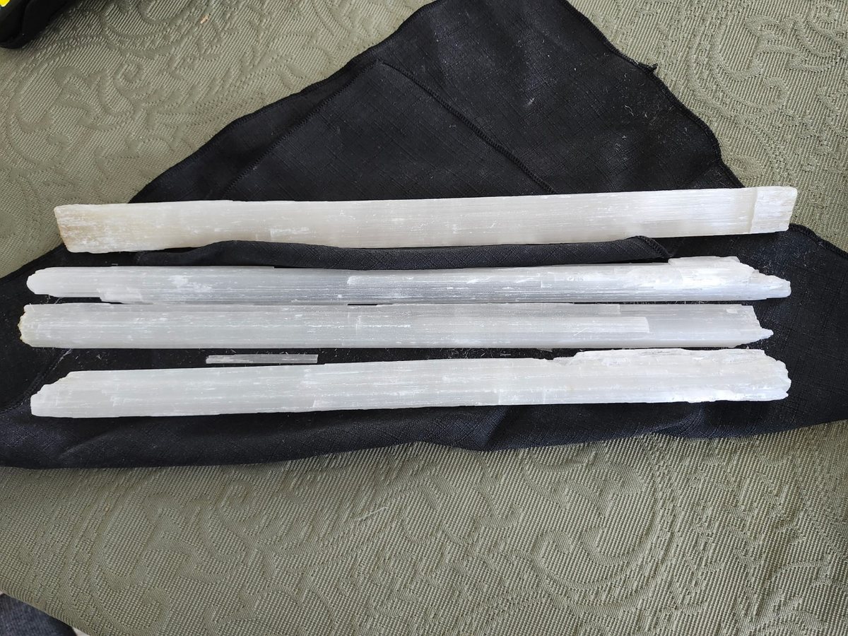 Selenite wands from Atlantic Isle Natural Therapy