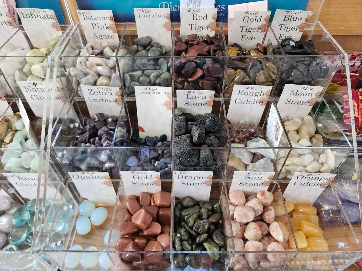 Tumbled gemstones from Atlantic Isle Natural Therapy