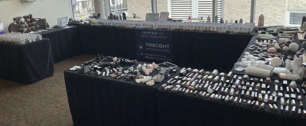 Firelight Metaphysical vendor booth
