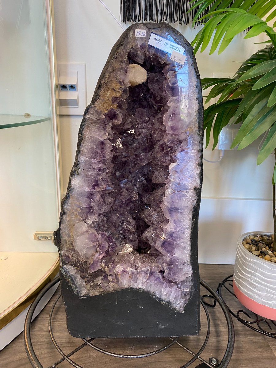 Crystals and gemstone products from Foxy Crystals and Gems amethyst geode