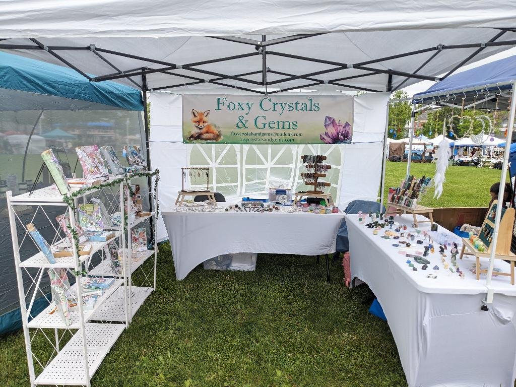 Foxy Crystals and Gems Booth